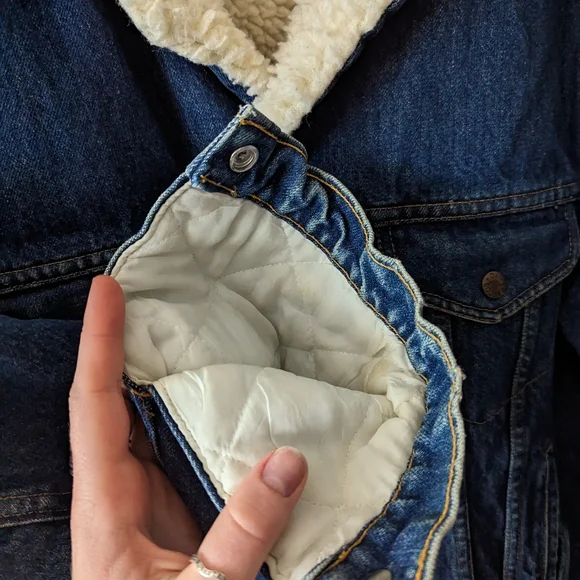 Vintage Trucker Sherpa-lined Jean Jacket - Picture 6 of 7